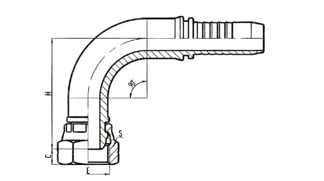 90° BSP FEMALE MULTI SEAL (22191)