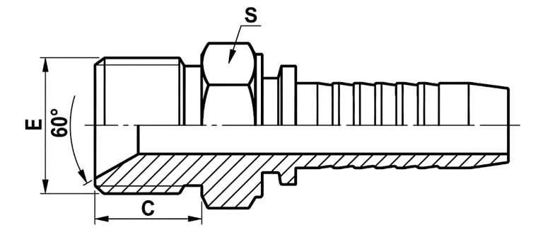 BSP Male 60° Cone Seat Seal (12611)