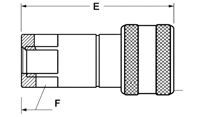 Couplers Female Thread / Female diagram